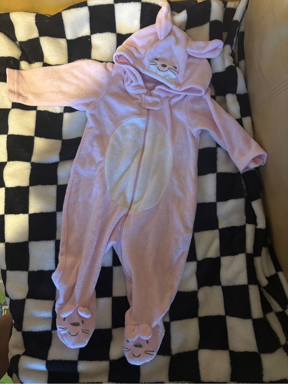 Fits like 6 month Snugabye bunny sleeper